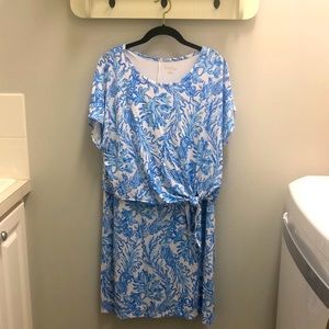 XL Lilly Pulitzer Dress Classic blue and white - beautiful dress!